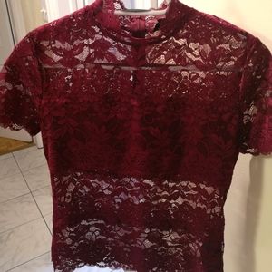 GUESS Floral Lace Top